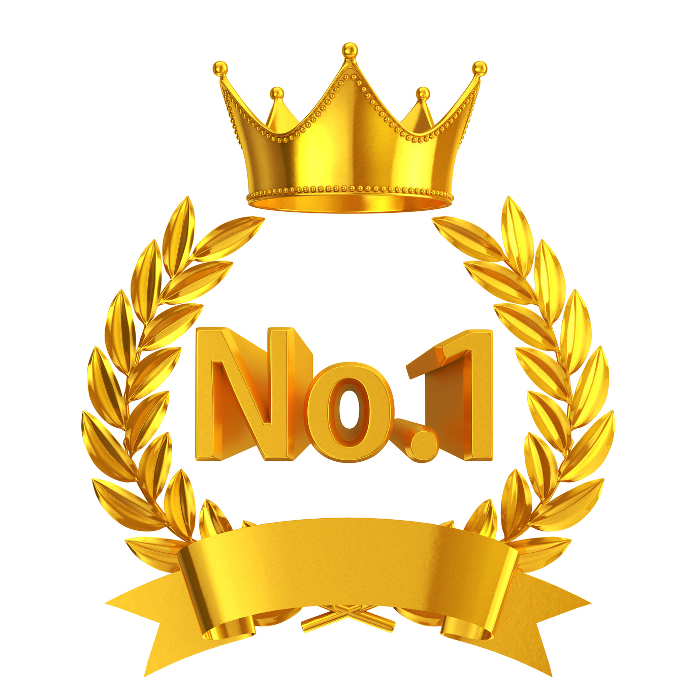 Gold No.1 emblem
