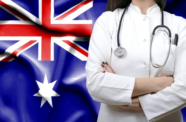Conceptual image of national healthcare system in Australia